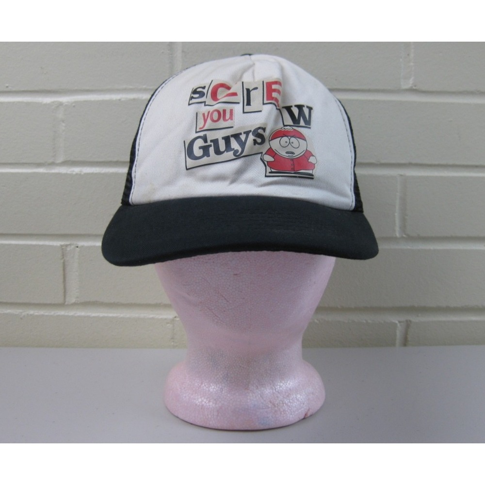 Vintage Y2K South Park Screw You Guys Trucker Hat Eric Cartman Comedy Central 03
